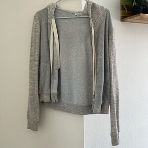 Splendid grey zip up super soft